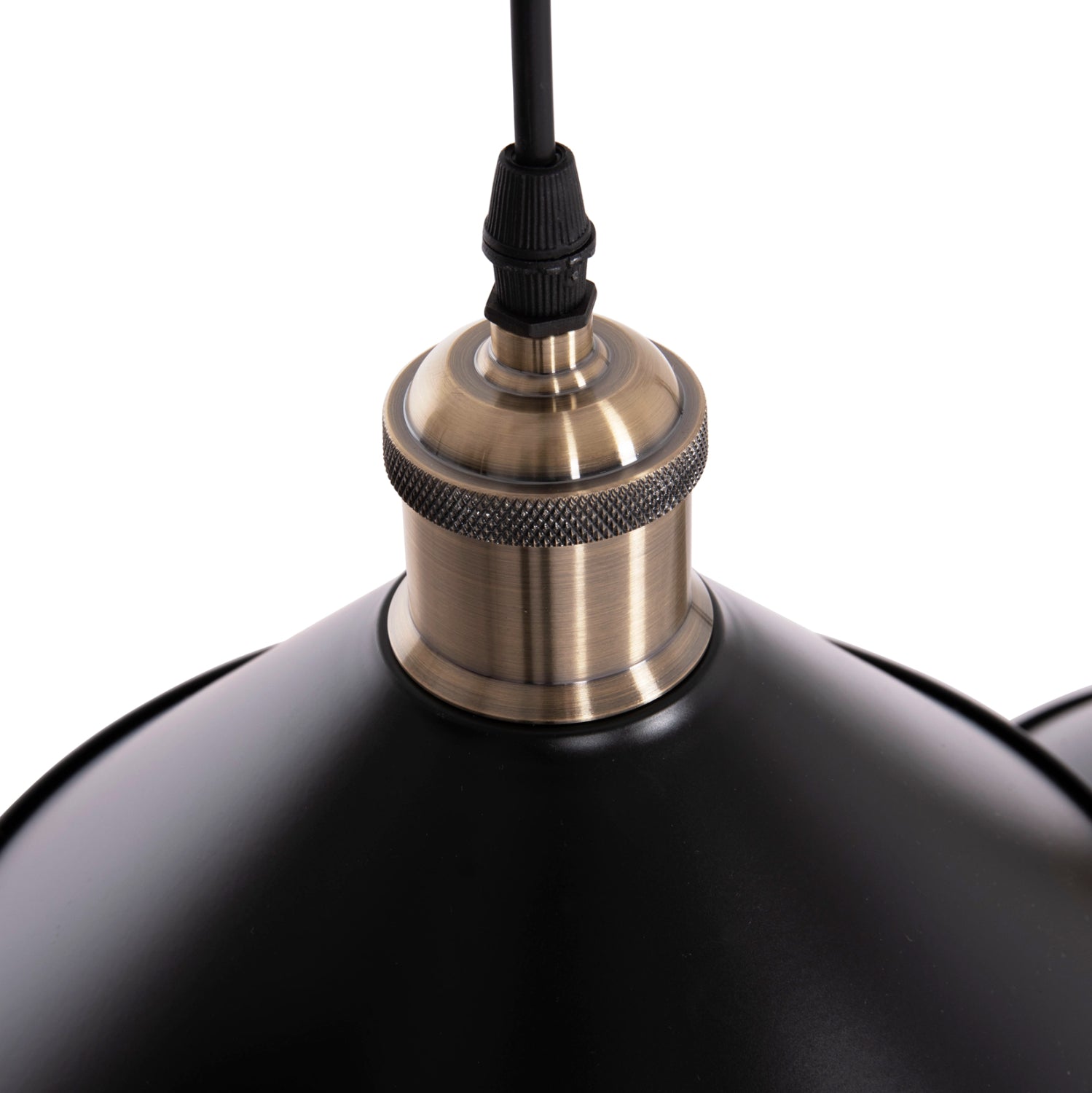 CEILING PENDANT 3-LIGHT BELL HM7533.11 BLACK METAL-BRONZE SOCKET Φ21,5x128Hcm.