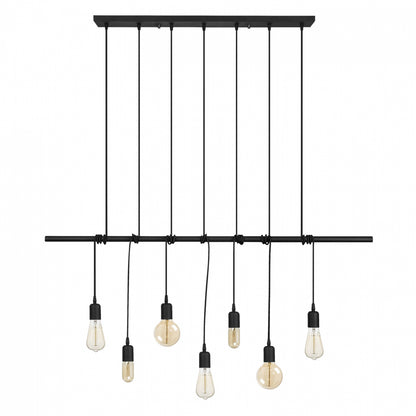 METALLIC PENDANT LIGHT IN BLACK HM7266 120Χ10Χ180cm.