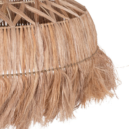 CEILING PENDANT MADE OF ABACA FIBERS IN NATURAL COLOR Φ80x62-90Hcm.HM7780