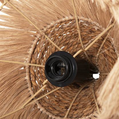 CEILING PENDANT MENDONG GRASS FIBERS IN NATURAL COLOR Φ38x34-120Hcm.HM7776