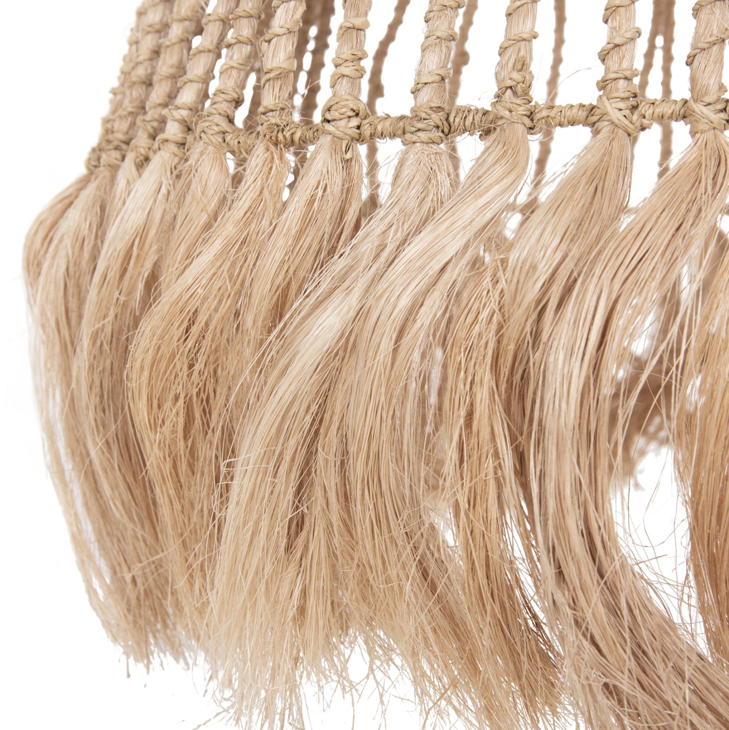 CEILING PENDANT WITH ABACA FIBERS CAP NATURAL COLOR Φ51x65-120Hcm.HM7752