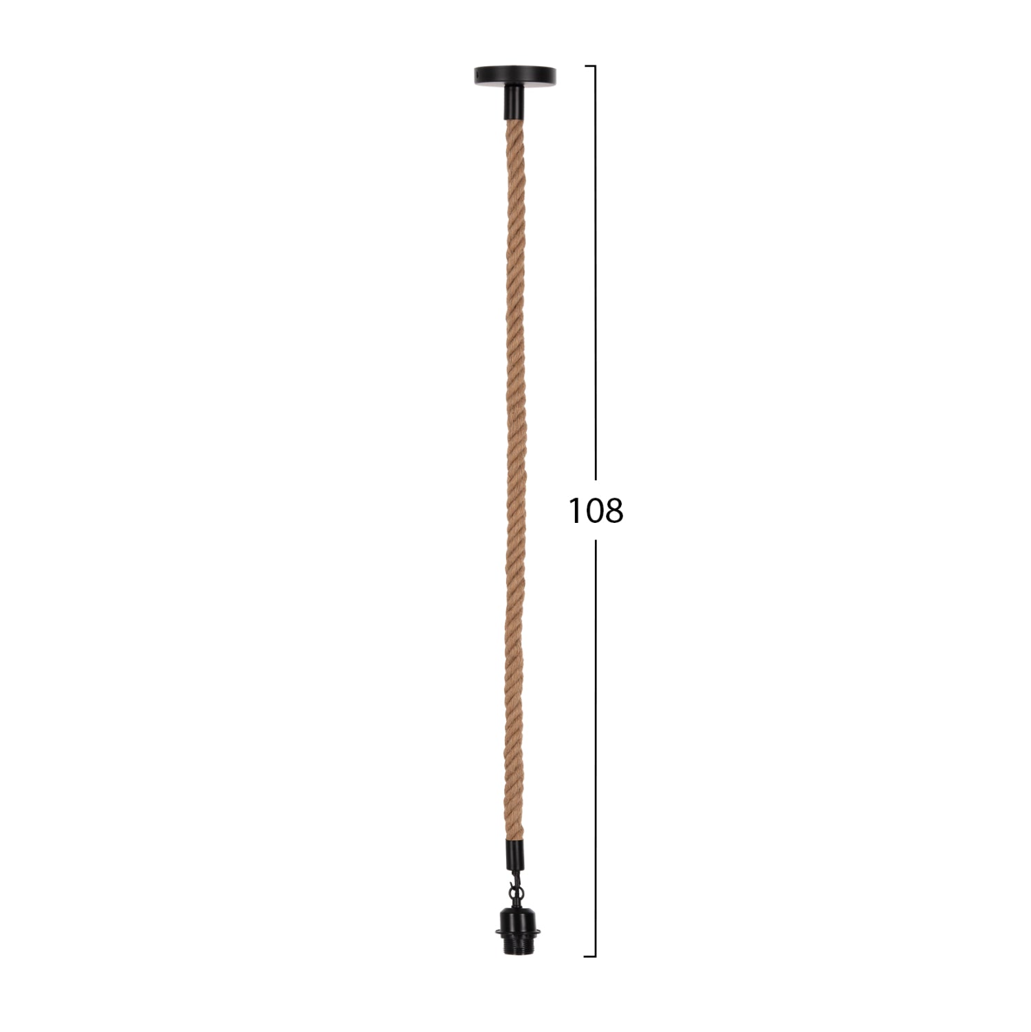 CEILING PENDANT LAMP HM4043 ROPE 1M LONG AND 2cm THICK-E27 SOCKET