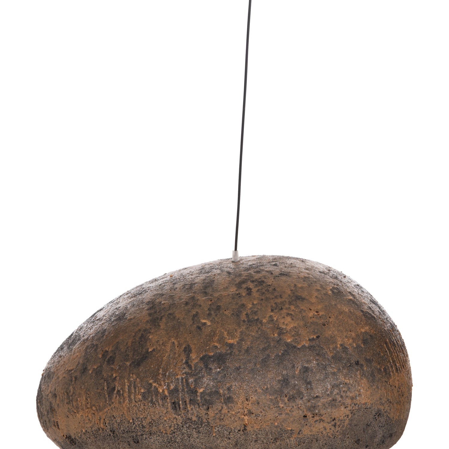 CEILING PENDANT LAMP STONE-LOOK STONER (L) HM4419.03 BROWN/GREY--73x55x40Hcm.