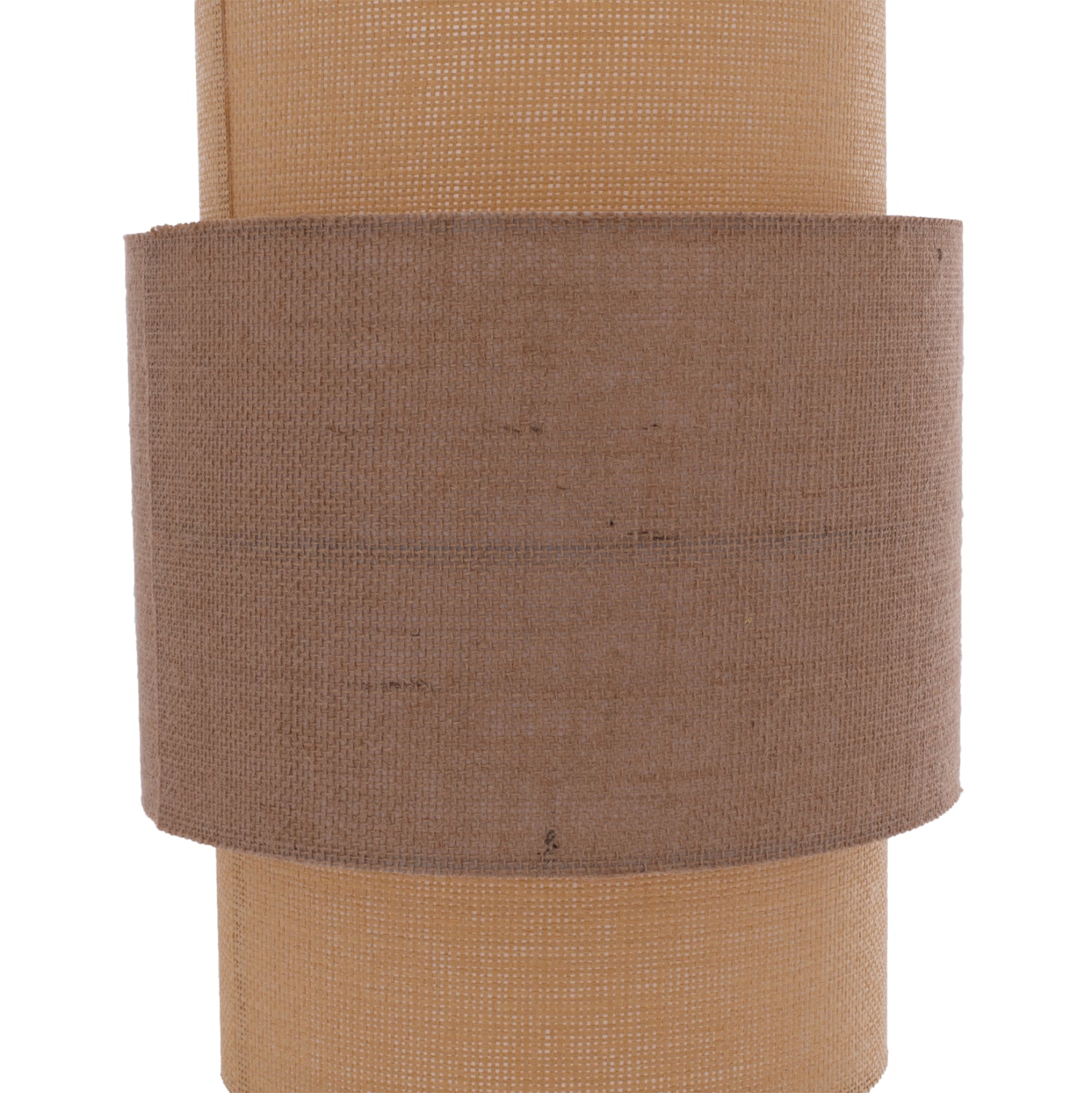 PENDANT CEILING LAMP HM7627.01 TWO-LAYER FABRIC DRUM, POLYETHYLENE FRAME