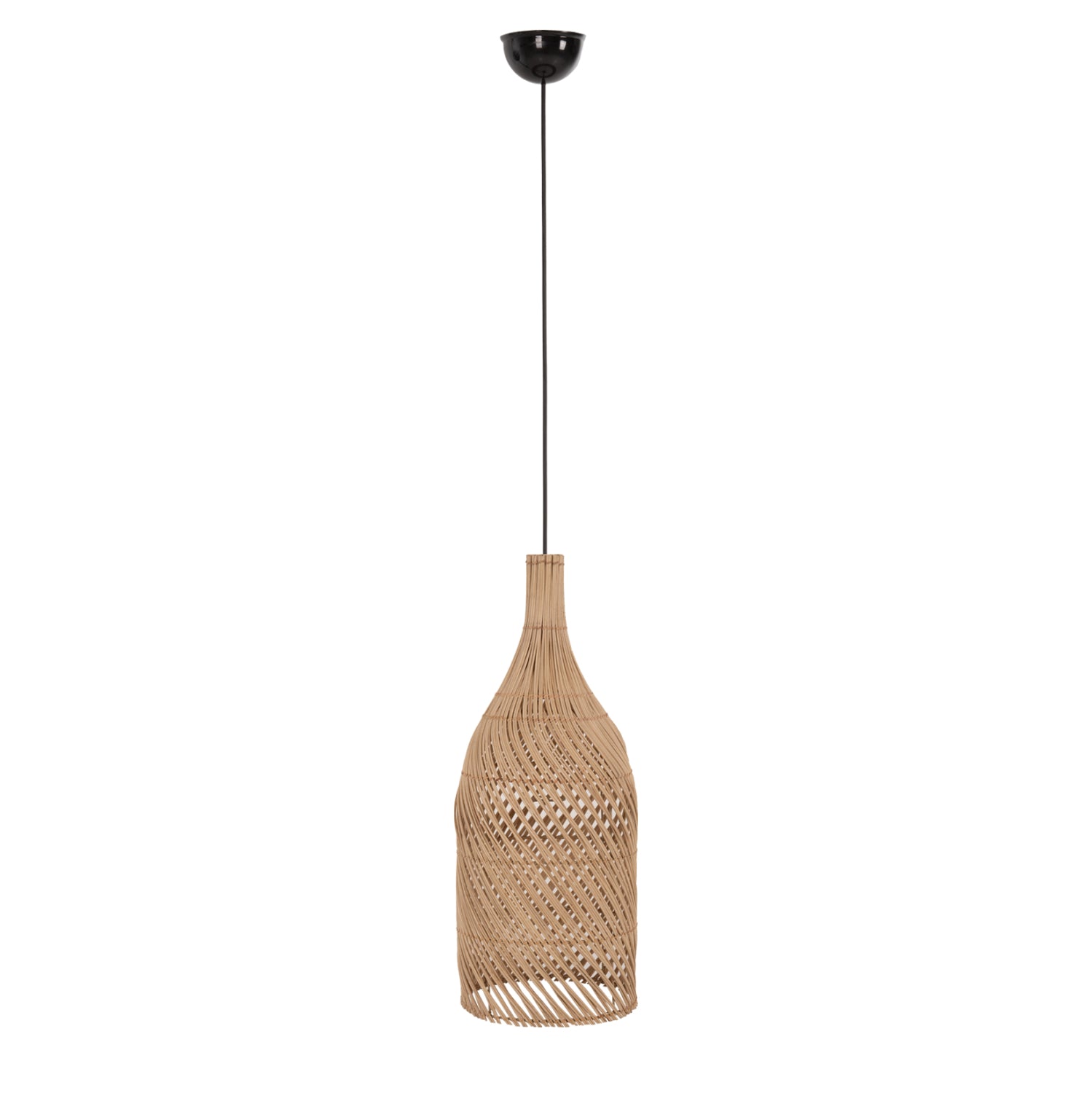 CEILING PENDANT LAMP HM7883 NATURAL RATTAN IN NATURAL COLOR Φ34,5x178Hcm.