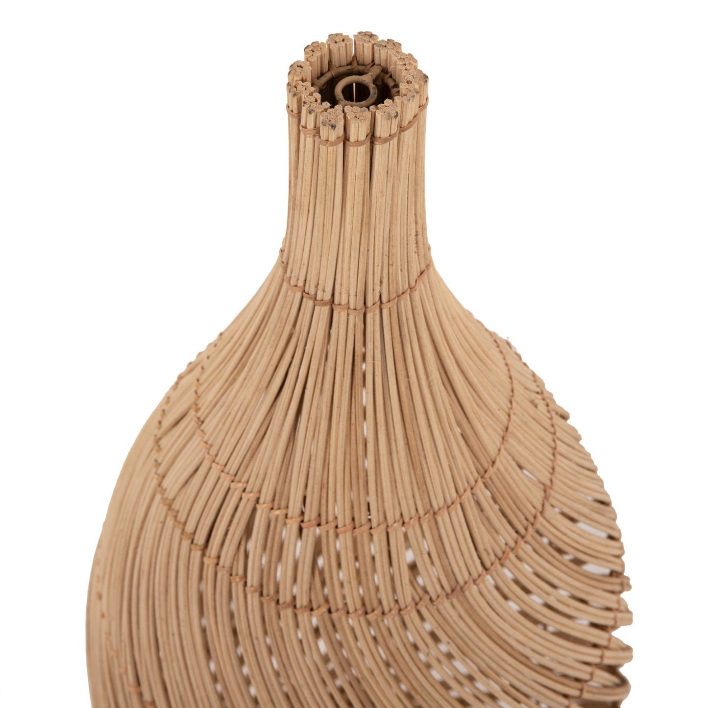 CEILING PENDANT LAMP HM7885 RATTAN IN NATURAL COLOR Φ23x148Hcm.