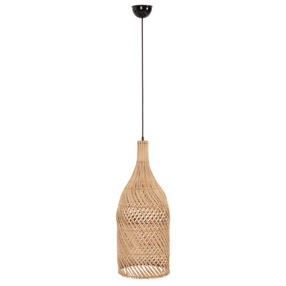 CEILING PENDANT LAMP HM7885 RATTAN IN NATURAL COLOR Φ23x148Hcm.