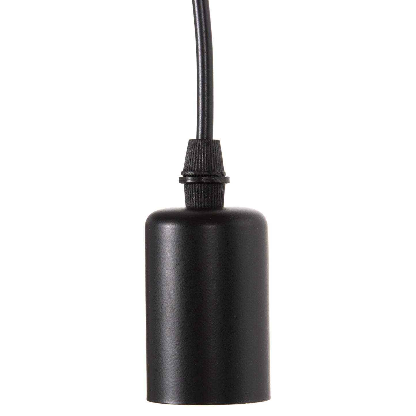 CEILING PENDANT 6-LIGHT HM4175 BLACK METAL-BLACK CABLES Φ100x180Hcm.