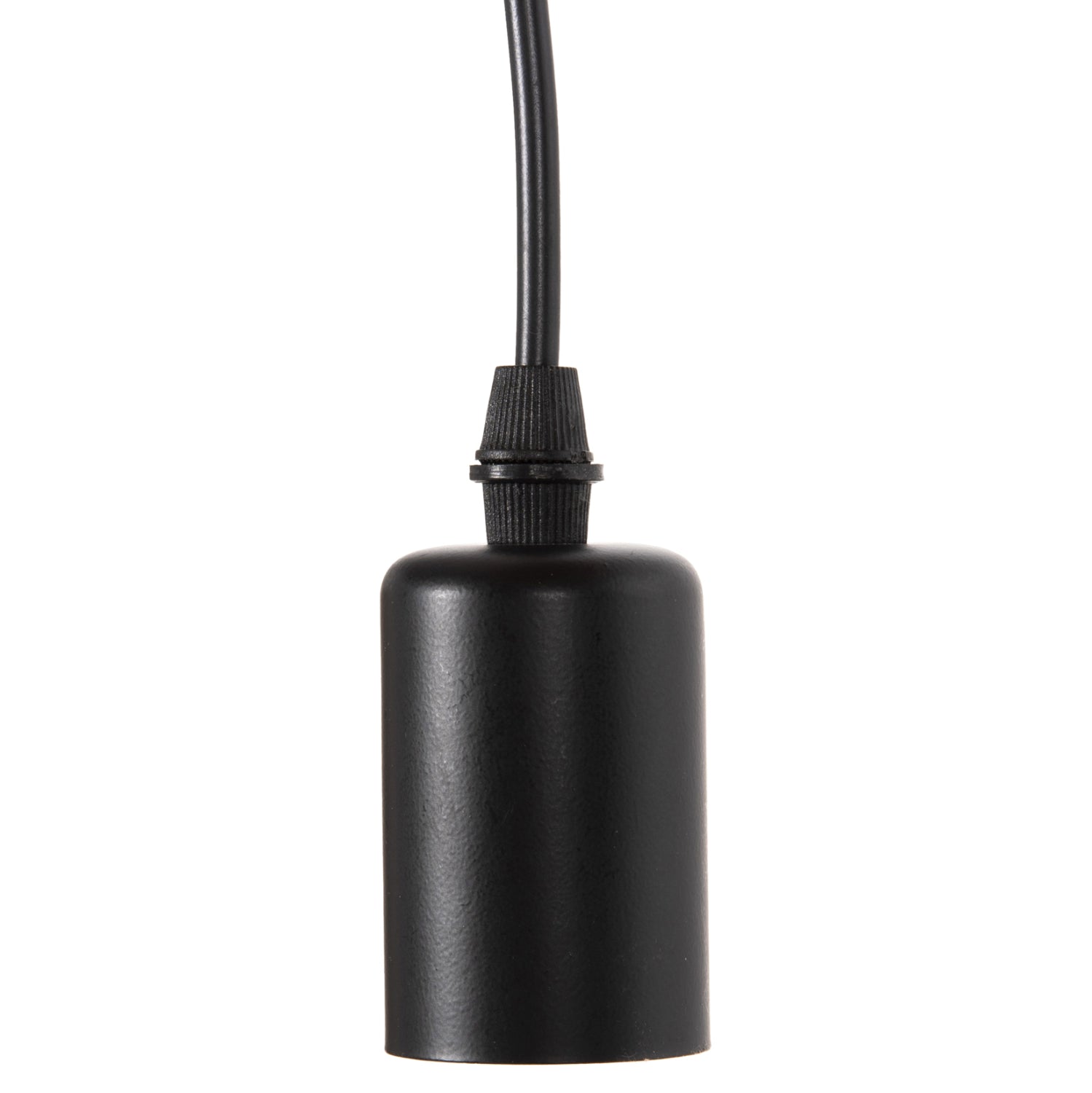 CEILING PENDANT 6-LIGHT HM4175 BLACK METAL-BLACK CABLES Φ100x180Hcm.