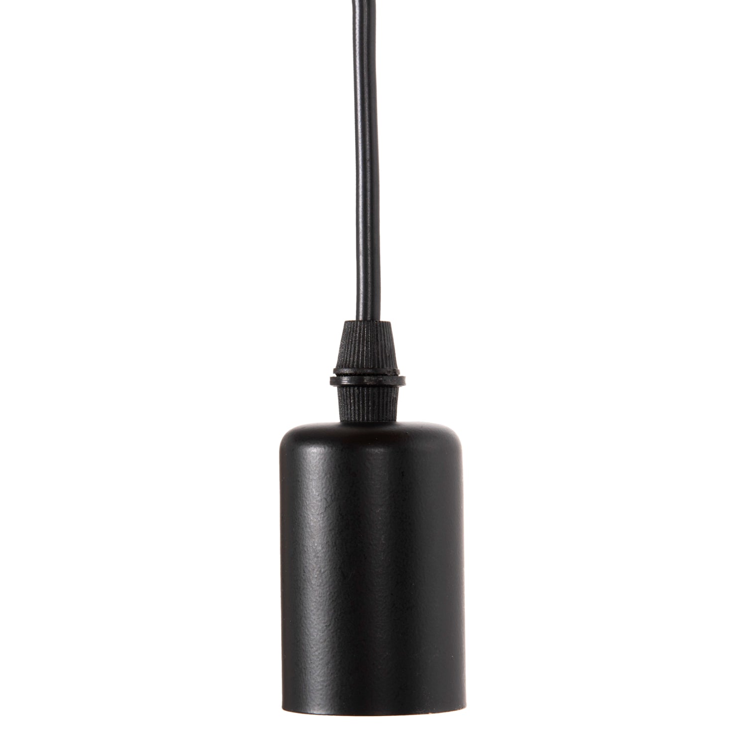 CEILING PENDANT 8-LIGHT HM4176 BLACK METAL-BLACK CABLES Φ100x180Hcm.