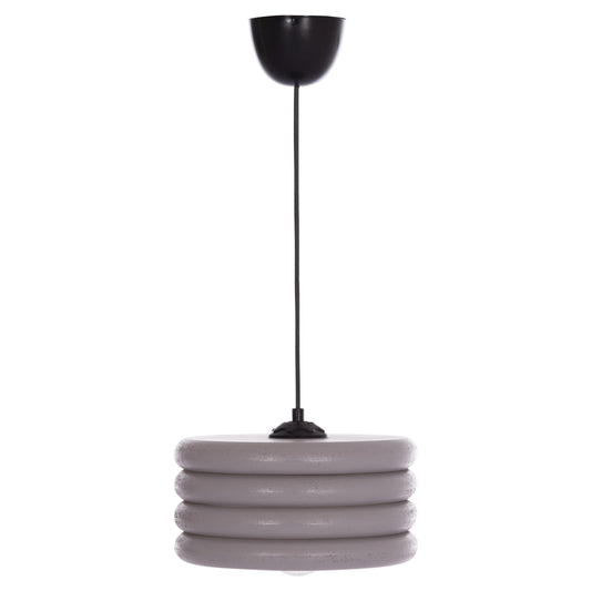 CEILING PENDANT HM7655.04, GREY WOODEN RINGS, Φ23x57