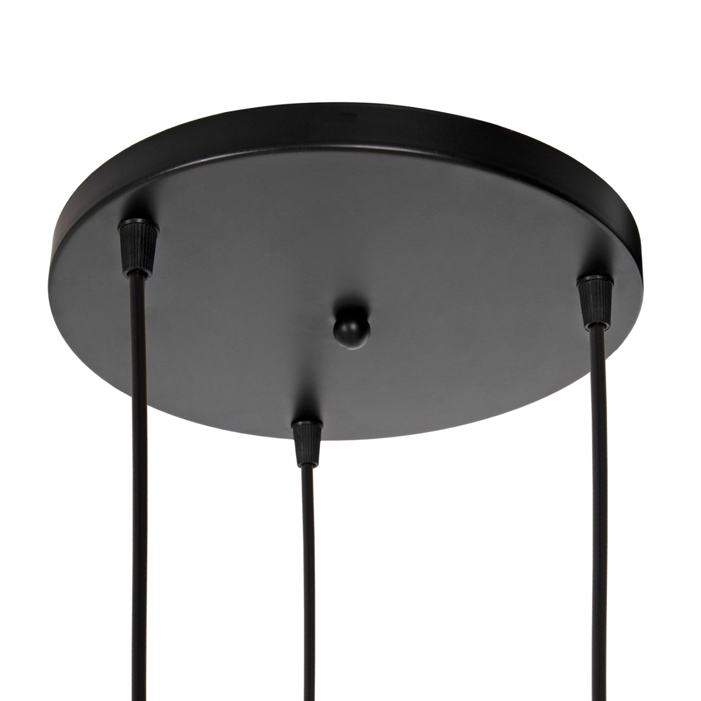 CEILING PENDANT LAMP HM4041 3-LIGHT BLACK METAL 25x22x123Hcm.
