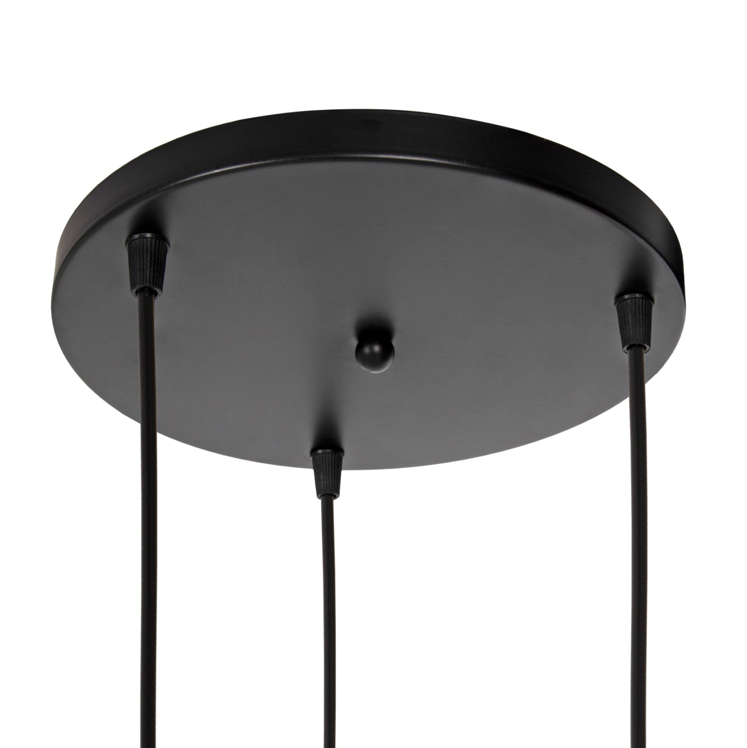 CEILING PENDANT LAMP HM4041 3-LIGHT BLACK METAL 25x22x123Hcm.