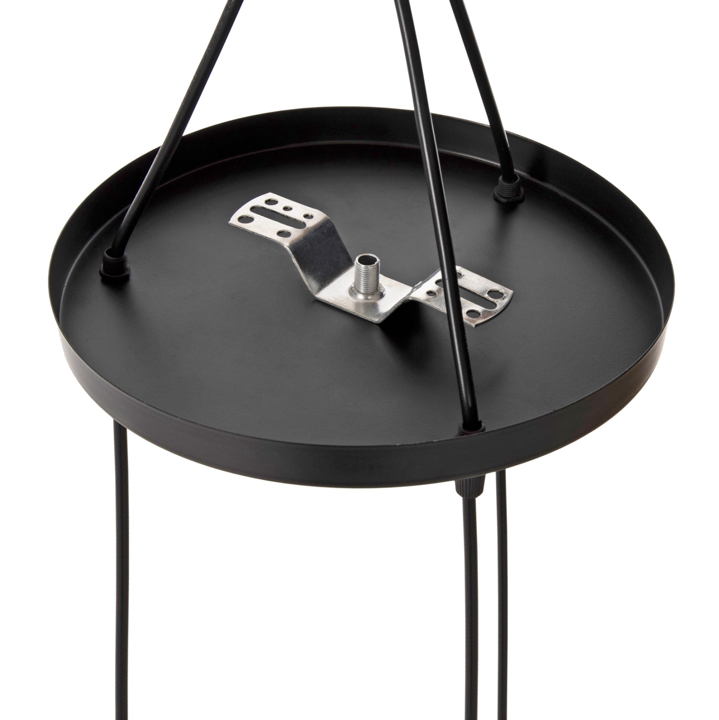 CEILING PENDANT LAMP HM4041 3-LIGHT BLACK METAL 25x22x123Hcm.