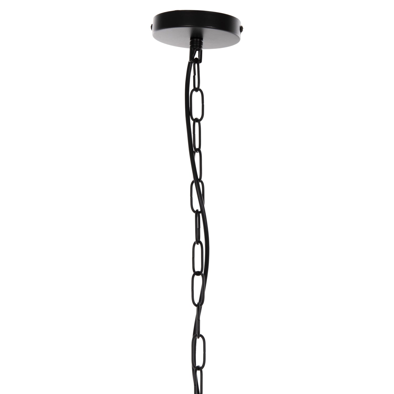 CEILING PENDANT LAMP HM4092 BLACK METAL CAP Φ33,5x29-127,5Hcm.