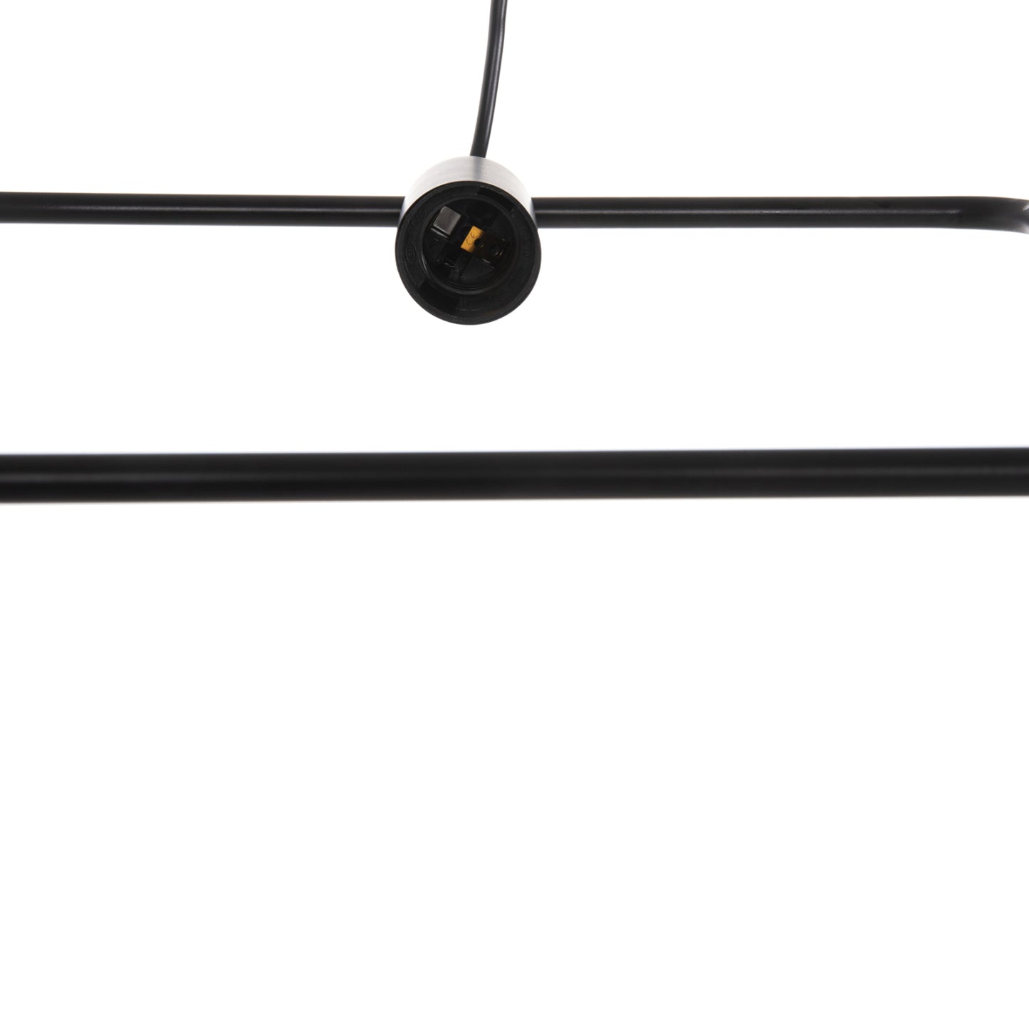 CEILING PENDANT LUMINAIRE HM4095 BLACK METAL 33x33x134Hcm.