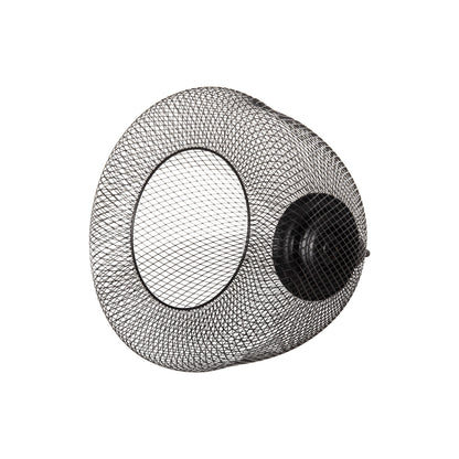 CEILING PENDANT LAMP HM4100 BLACK METAL MESH BEL-SHAPED CAP Φ32x137Hcm.