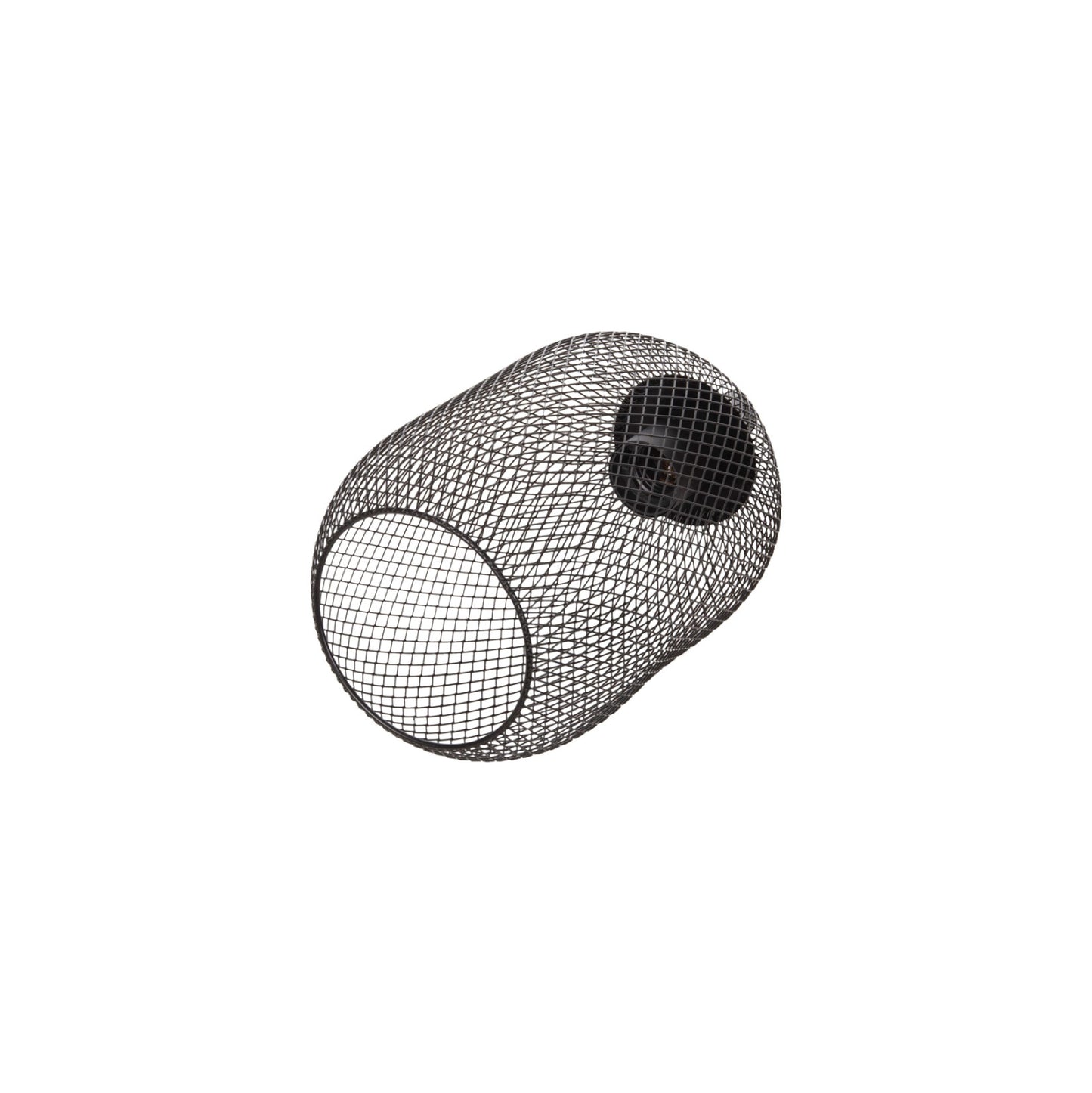 CEILING PENDANT LAMP HM4104 3-LIGHT BLACK METAL MESH CAPS Φ24x123Hcm.