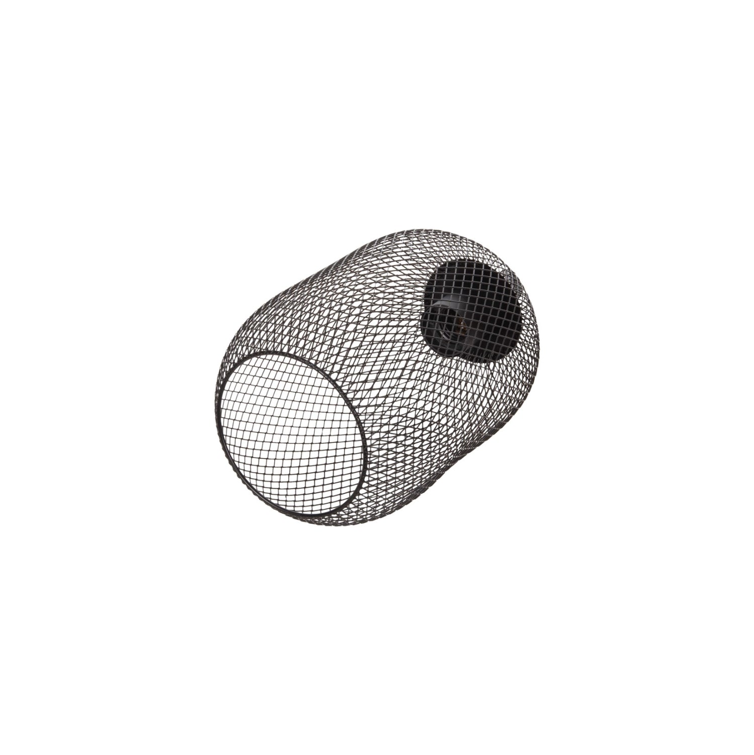 CEILING PENDANT LAMP HM4104 3-LIGHT BLACK METAL MESH CAPS Φ24x123Hcm.