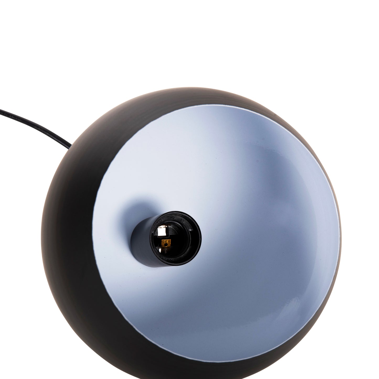 CEILING PENDANT LAMP HM4107 BLACK METAL CAP 19x19x115Hcm.