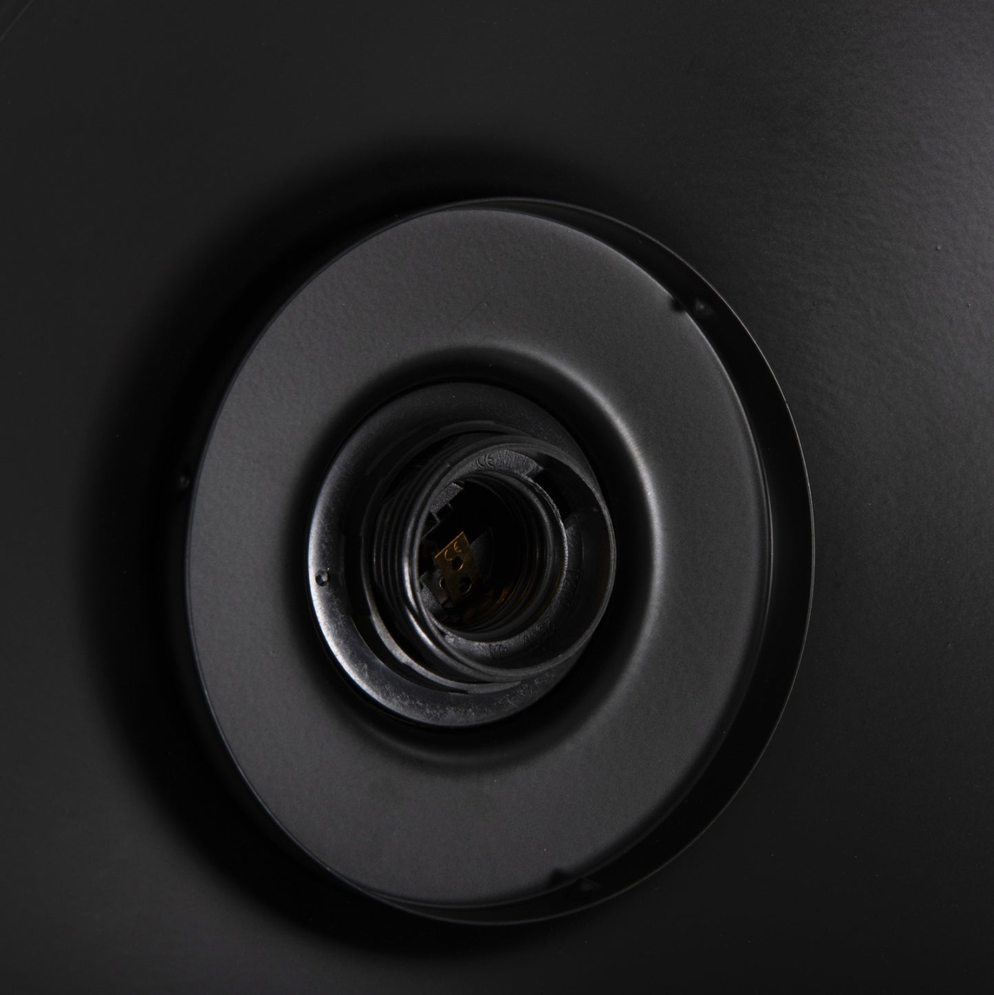 CEILING PENDANT LAMP HM4119 BLACK METAL-GLASS Φ26x125Hcm.