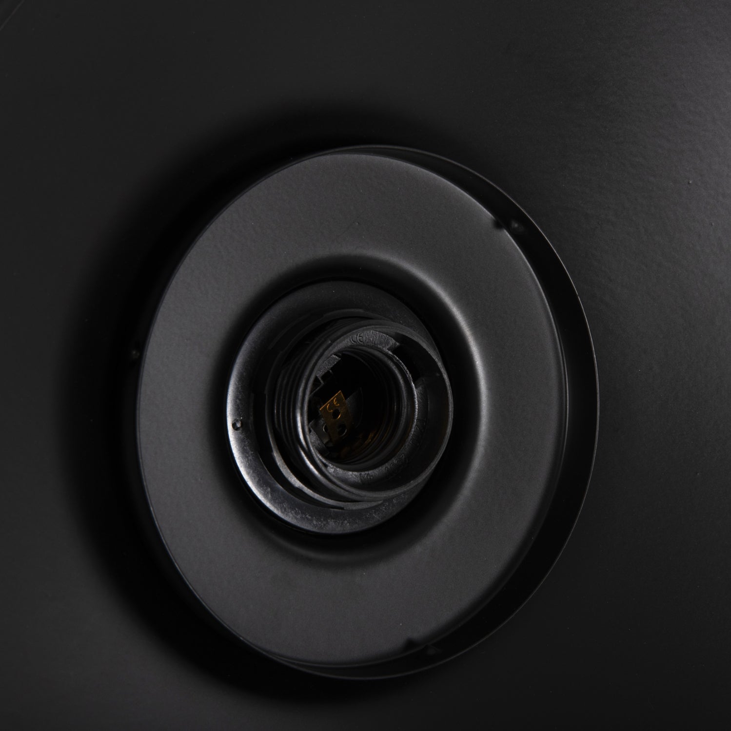 CEILING PENDANT LAMP HM4119 BLACK METAL-GLASS Φ26x125Hcm.