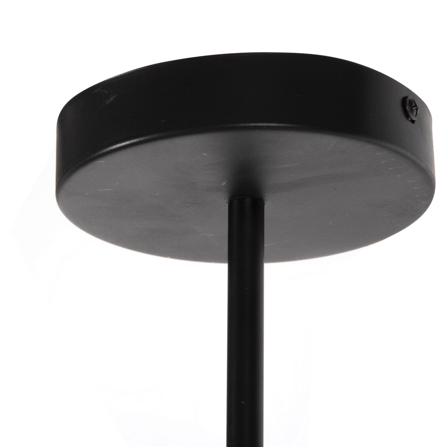 CEILING PENDANT 6-LIGHT FIXTURE HM4125 BLACK METAL 75x75x75Hcm.