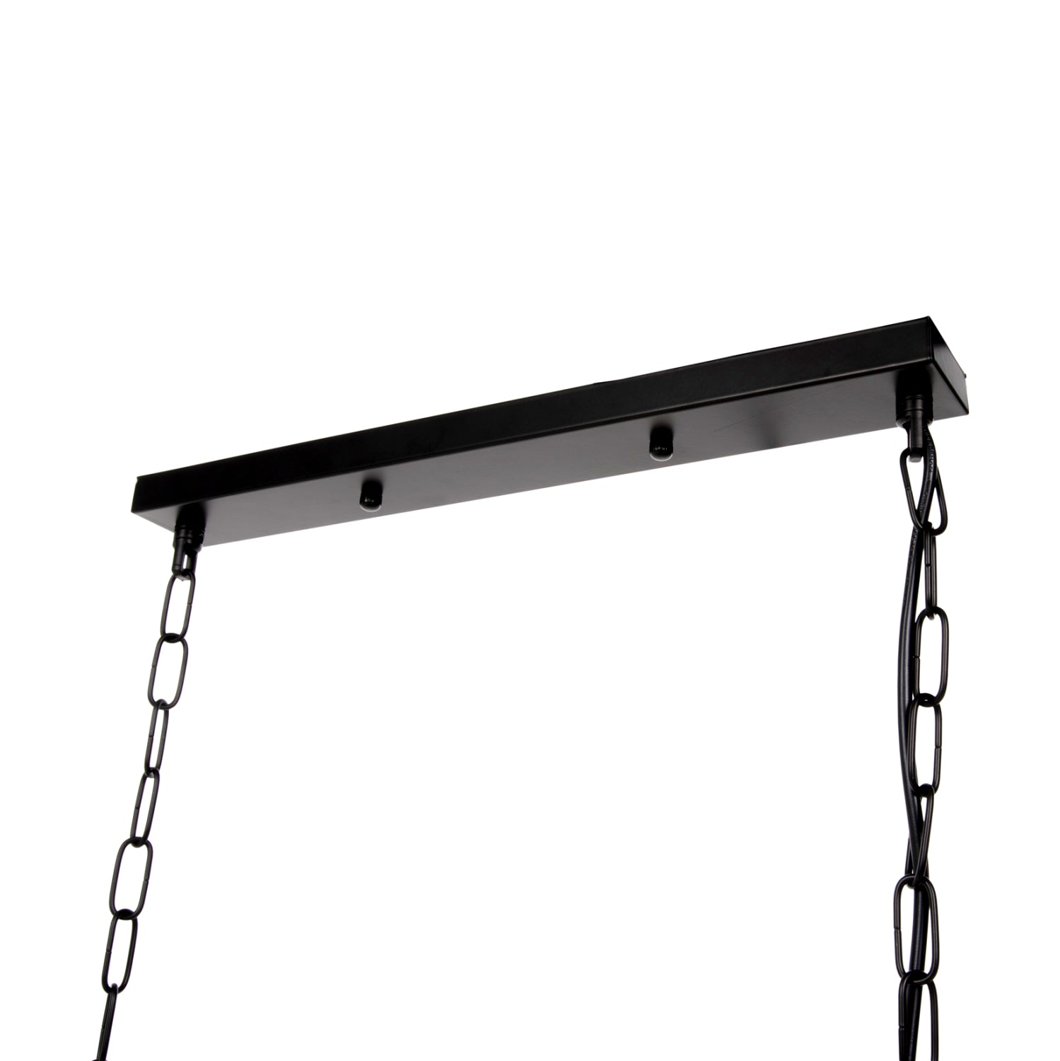 CEILING PENDANT LAMP HM4128 6LIGHTS-BLACK METAL FRAME 77,5x25x101Hcm.