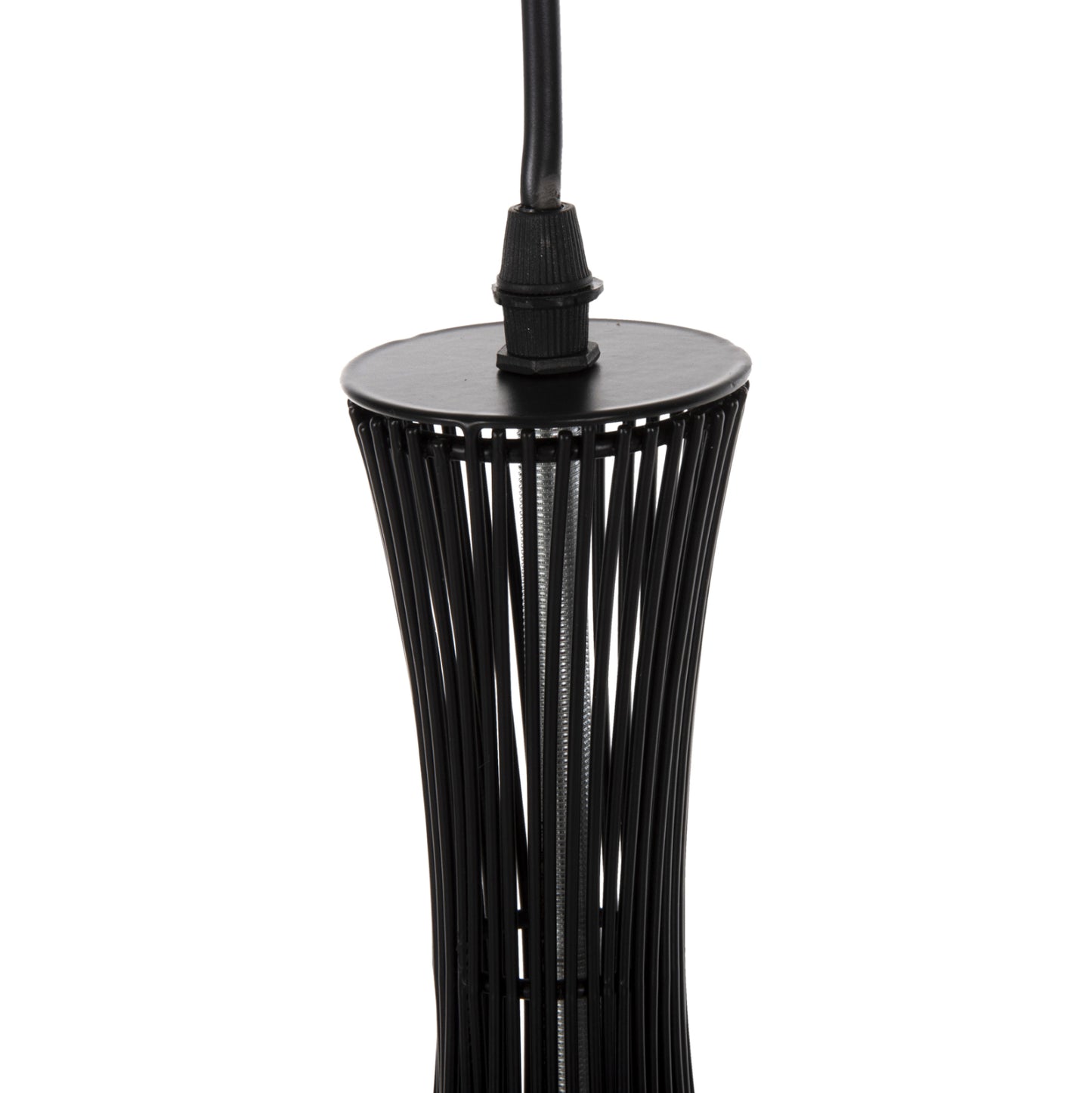 CEILING PENDANT LAMP HM4132 BLACK METAL Φ30x50H cm.