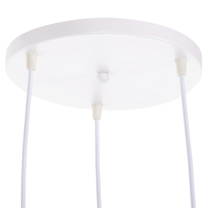 CEILING PENDANT FIXTURE HM4141 3-LIGHT METAL-WOOD 3 COLORS 105H cm.
