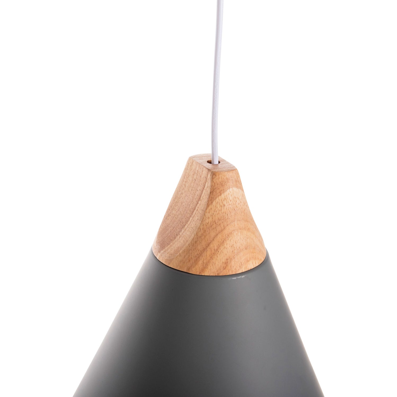 CEILING PENDANT LAMP HM4145 GREY METAL CAP Φ25x125H cm.