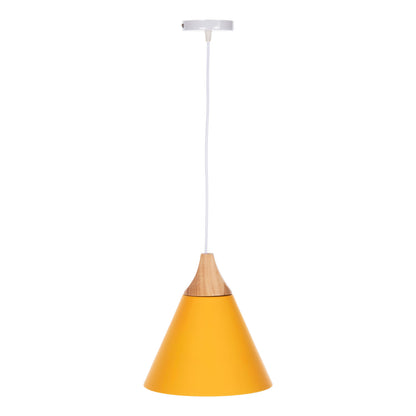 CEILING PENDANT LAMP HM4146 YELLOW METAL CAP Φ25x125Hcm.