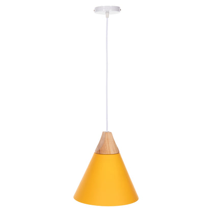 CEILING PENDANT LAMP HM4146 YELLOW METAL CAP Φ25x125Hcm.