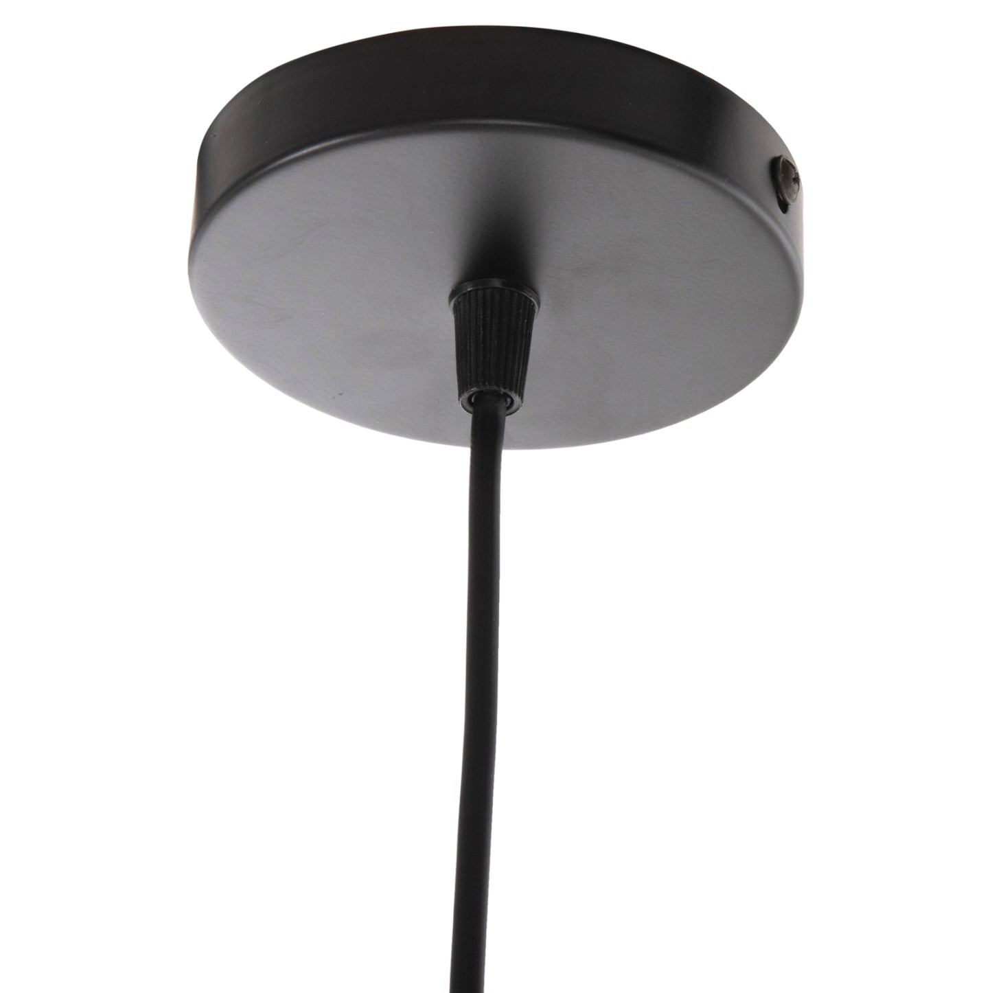 CEILING PENDANT LUMINAIRE HM4154 BLACK ALUMINUM SPHERICAL CAP Φ20x113Hcm.