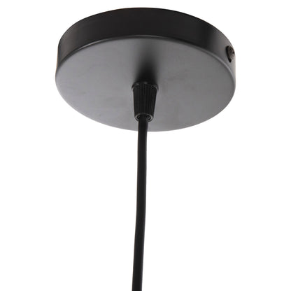 CEILING PENDANT LUMINAIRE HM4154 BLACK ALUMINUM SPHERICAL CAP Φ20x113Hcm.
