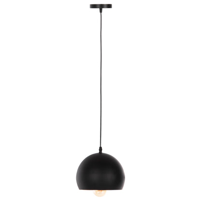 CEILING PENDANT LUMINAIRE HM4154 BLACK ALUMINUM SPHERICAL CAP Φ20x113Hcm.