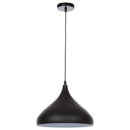 CEILING PENDANT LAMP HM4157 BLACK METAL CAP Φ32x125Hcm.