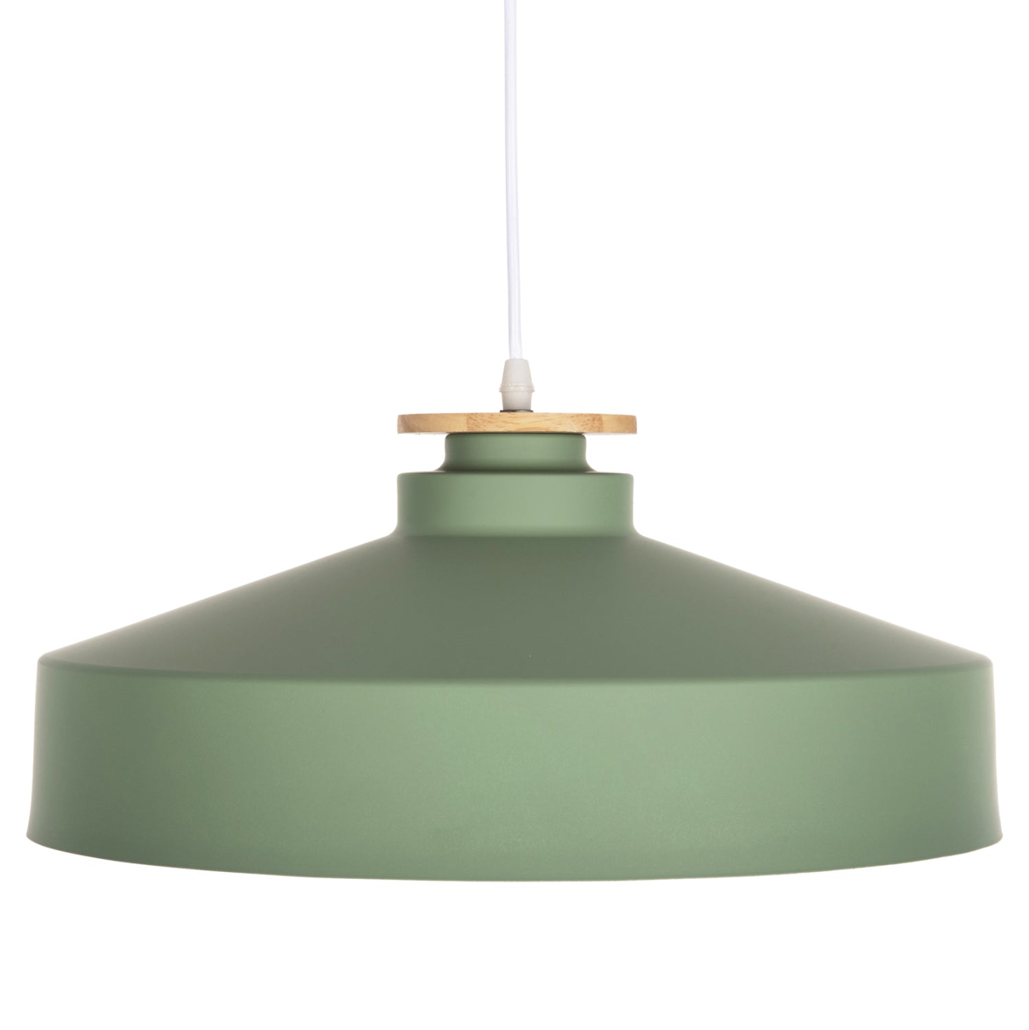 CEILING PENDANT LAMP HM4159.05 GREEN METAL CAP Φ40x116Hcm.