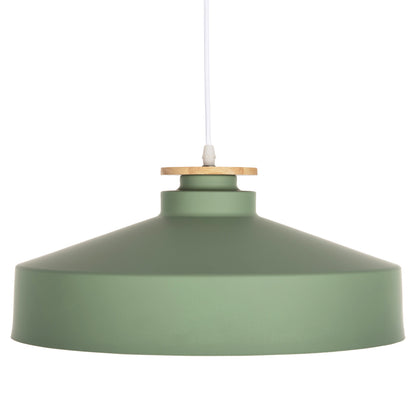 CEILING PENDANT LAMP HM4159.05 GREEN METAL CAP Φ40x116Hcm.