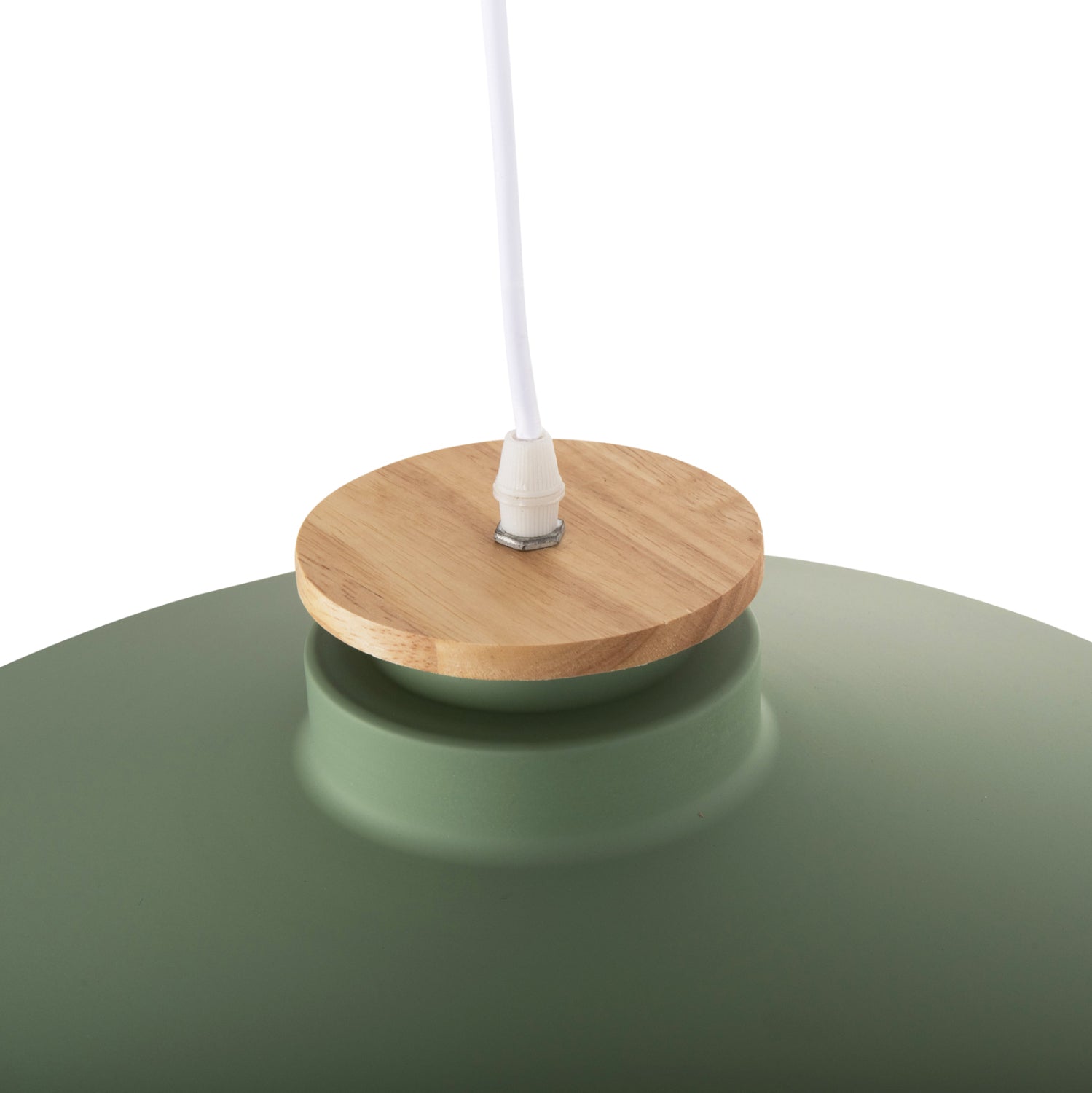 CEILING PENDANT LAMP HM4159.05 GREEN METAL CAP Φ40x116Hcm.