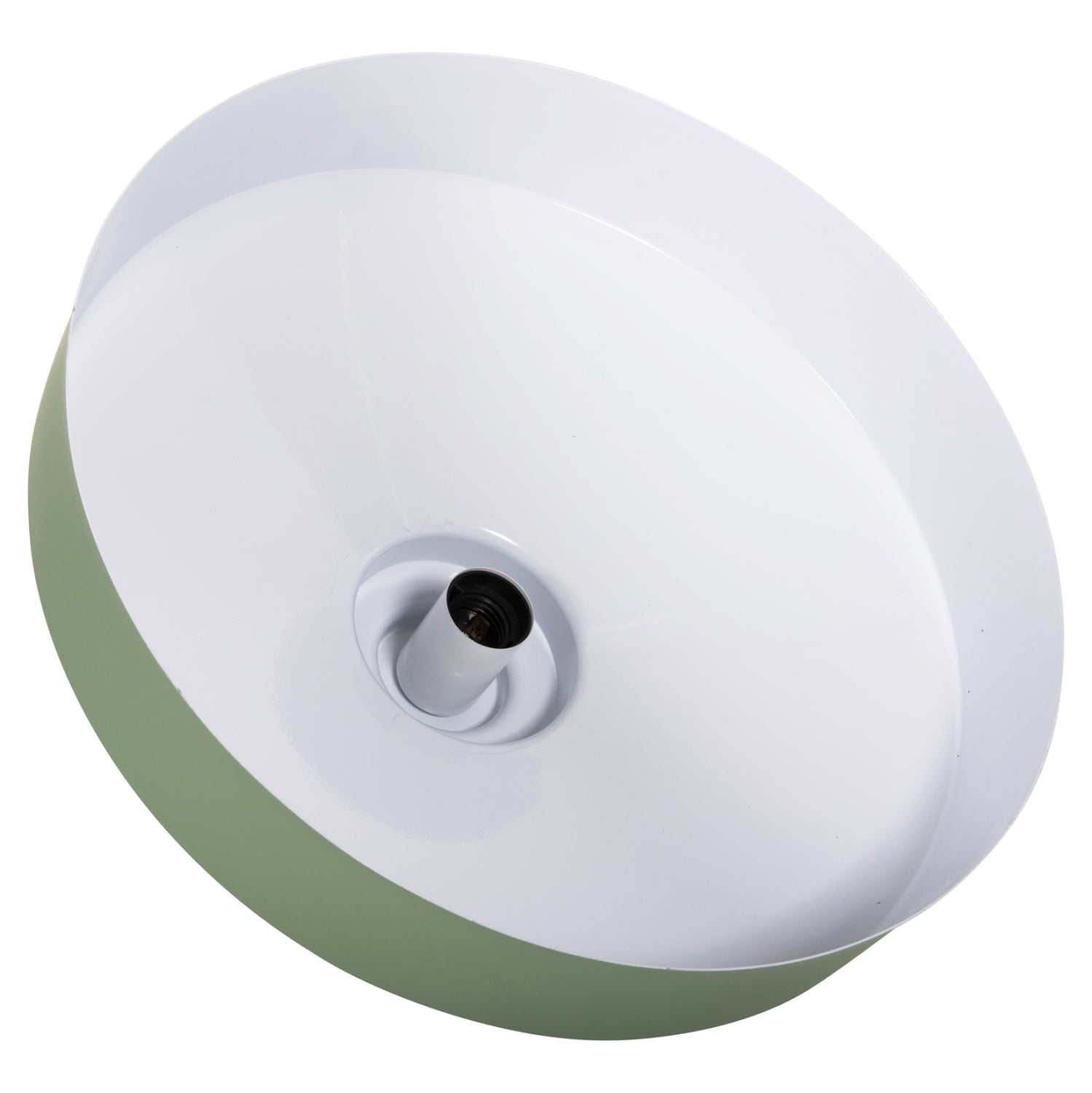 CEILING PENDANT LAMP HM4159.05 GREEN METAL CAP Φ40x116Hcm.