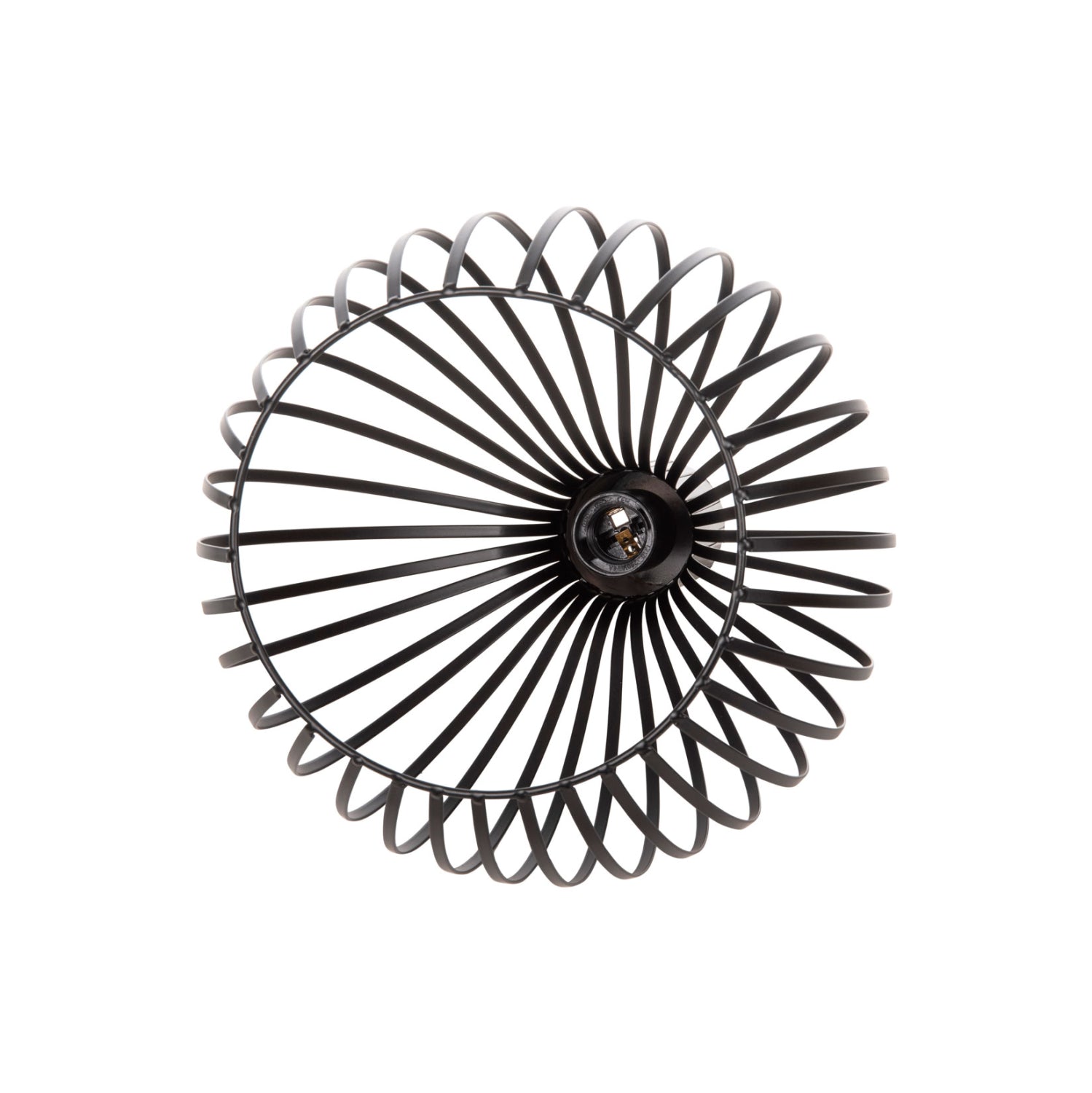 CEILING PENDANT LAMP HM4164 BLACK METAL CAP Φ28x138Hcm.