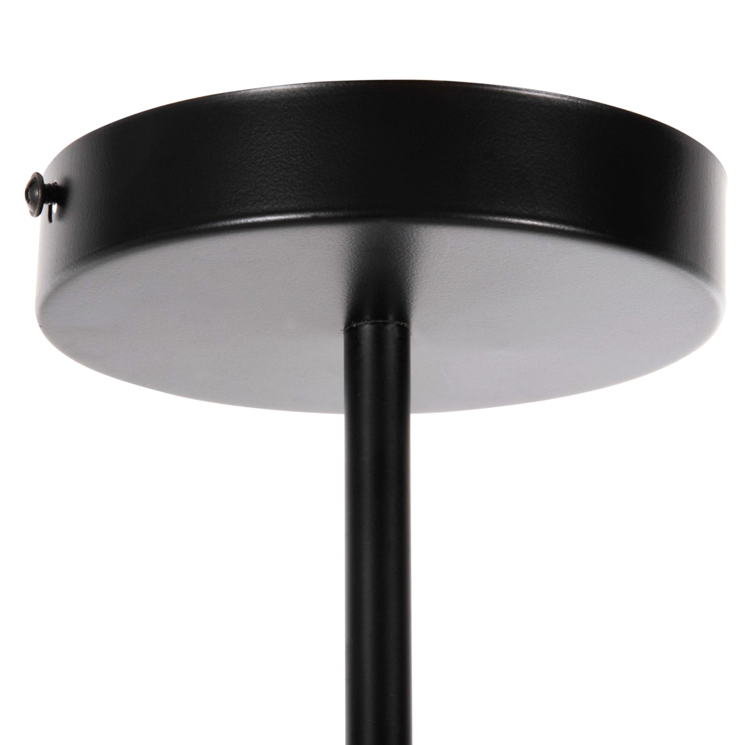 CEILING PENDANT MULTI-LIGHT HM4170 BLACK METAL WHITE GLASS Φ90x97,5Hcm.