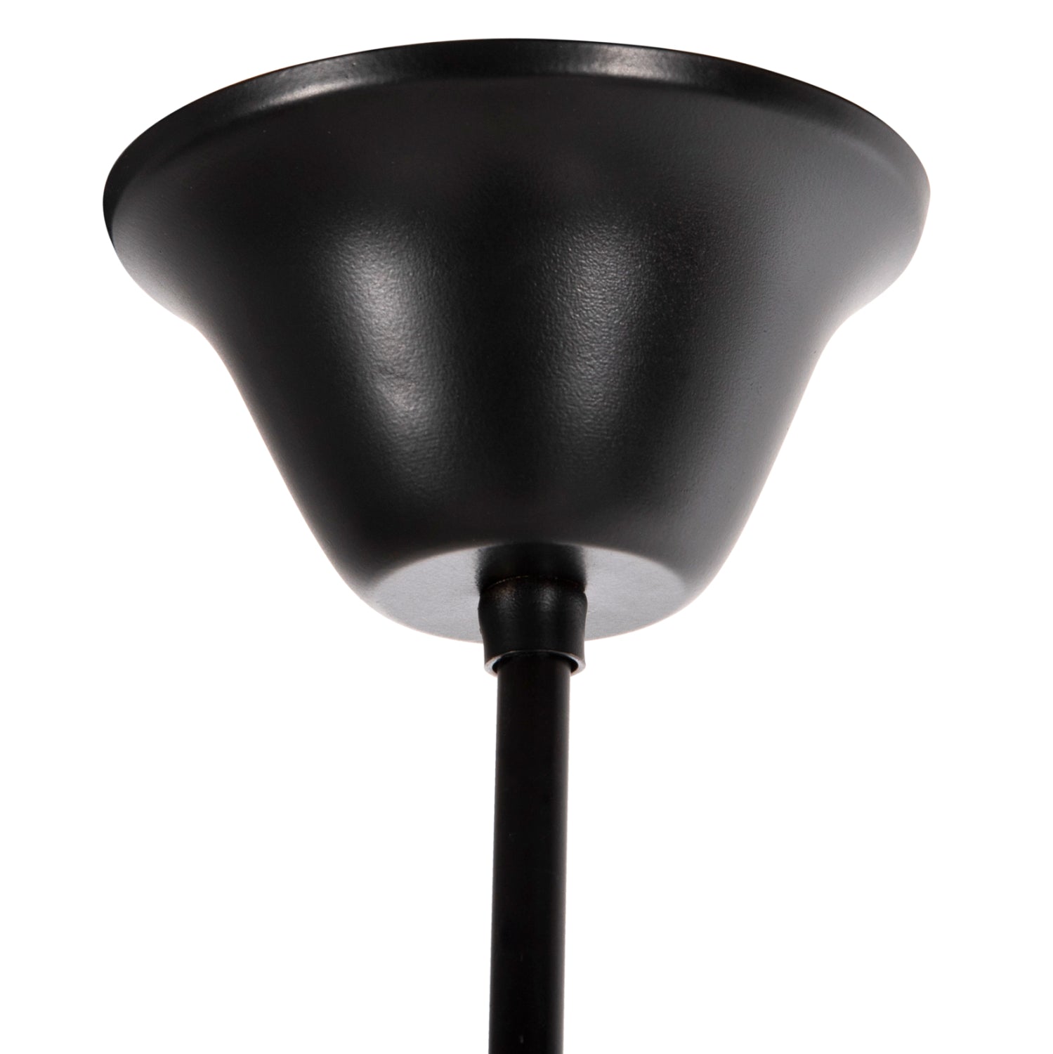 CEILING PENDANT FIXTURE HM4177 6-LIGHT WITH ROPE AND BLACK METAL 74x74x123Hcm.