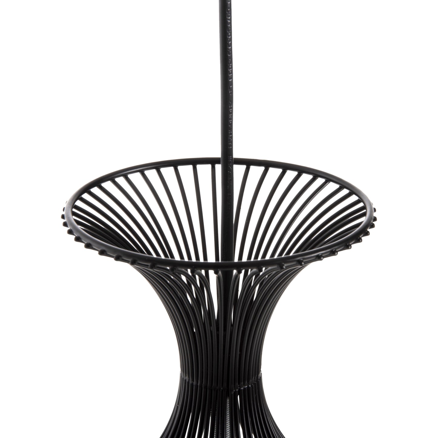 CEILING PENDANT LAMP HM4186 BLACK METAL 20x20x131Hcm.
