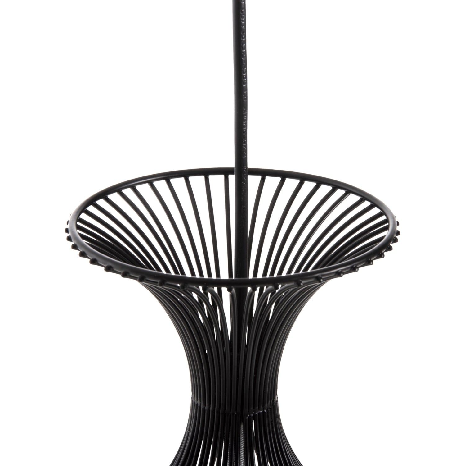 CEILING PENDANT LAMP HM4186 BLACK METAL 20x20x131Hcm.