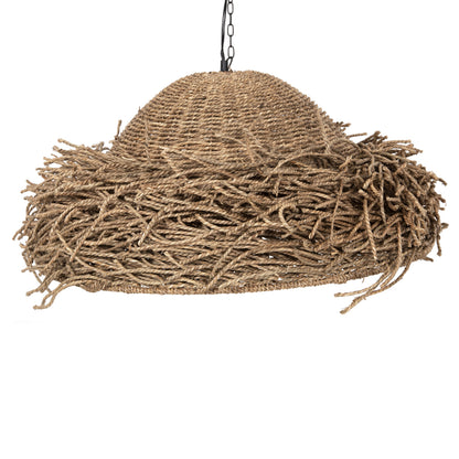CEILING PENDANT LAMP HM4347 SEAGRASS IN NATURAL COLOR Φ72x30-140Hcm.