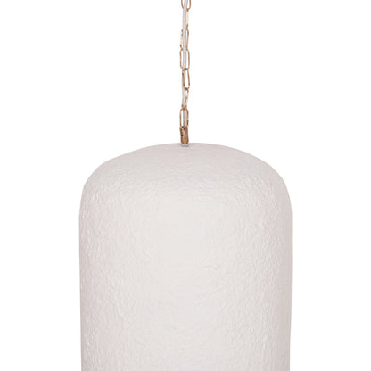 CEILING PENDANT LAMP LOGKY HM4704.02L FIBER CEMENT IN WHITE 35x35x67Hcm.