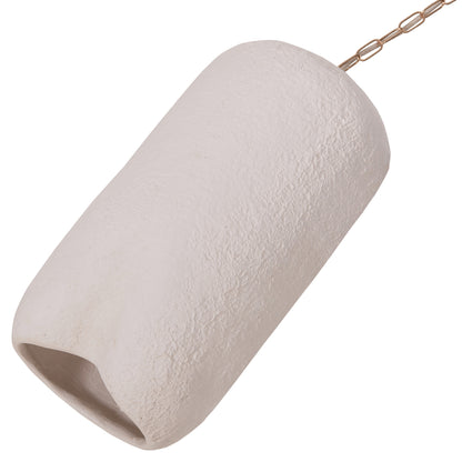 CEILING PENDANT LAMP LOGKY HM4704.02S FIBER CEMENT IN WHITE Φ24x47Hcm