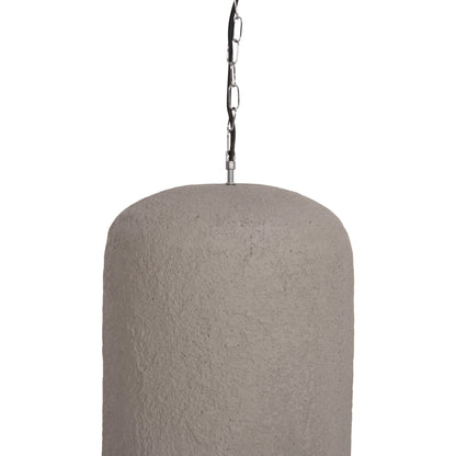CEILING PENDANT LAMP LOGKY HM4704.03L FIBER CEMENT IN GREY 35x35x67Hcm.